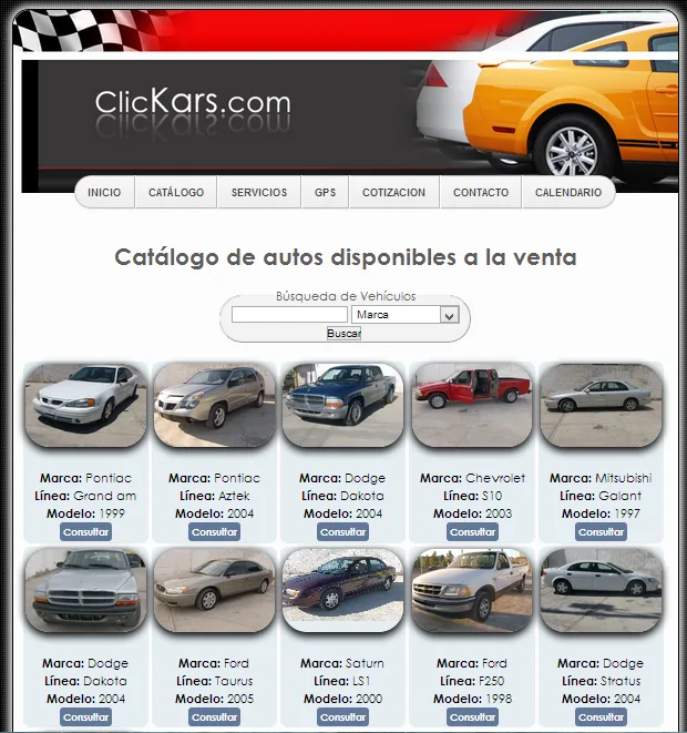 Clickars’ catalogue of cars for sale
