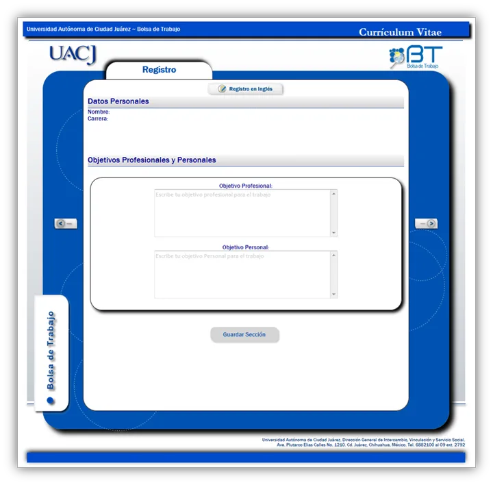 A student’s profile