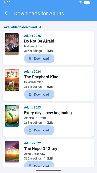 Yearly books to download