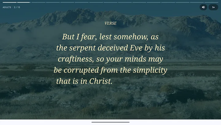 The day’s verse on a tablet